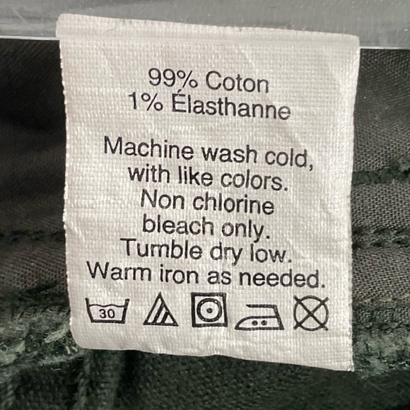 J.Crew Stretch Corduroy Pants Women’s 30R Forest Green Slim Straight Cotton - Picture 5 of 8